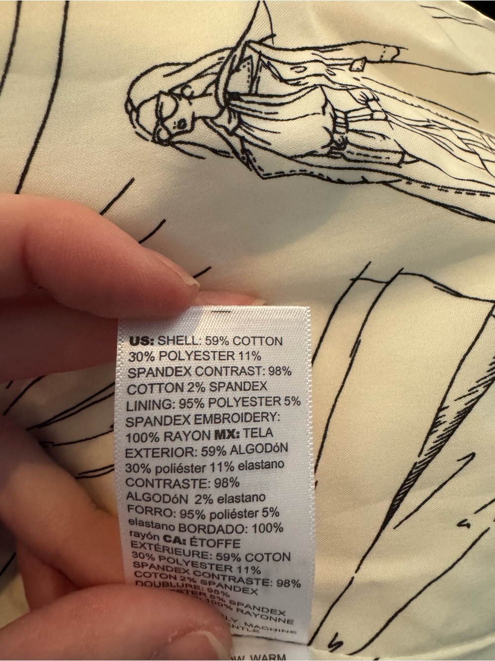 White House Black Market White Blazer with Black Floral Appliqué - Picture 12 of 13